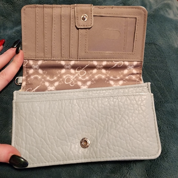 Jessica Simpson faux leather baby blue wallet - Picture 2 of 6